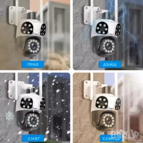 Външна Wi-Fi камера Lylu 12MP с интелигентно управление и нощно виждане, снимка 2 - Друга електроника - 51948580