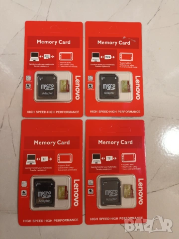 Micro SD карта с памет Lenovo 256GB,512GB,1TB,2TB Class 10 MicroSD карта, Memory card, снимка 2 - Карти памет - 46526699