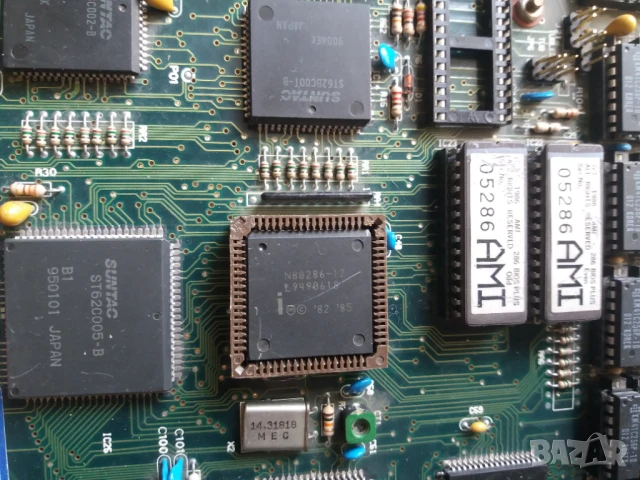Дънна платка i286 с процесор и 1Мв памет, снимка 2 - Дънни платки - 51055974