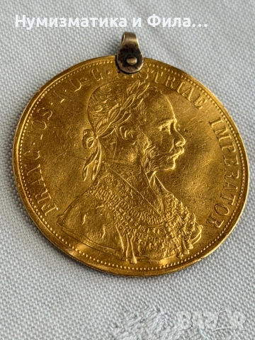 Златен пендар, монета 22 карата, снимка 5 - Нумизматика и бонистика - 53390083