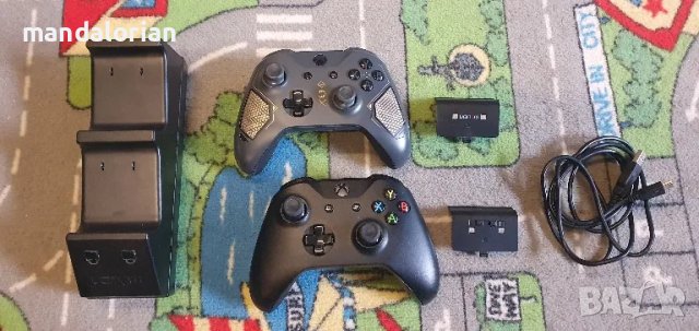 xbox one s , x series x контролер джойстик 2бр с батерия 2бр и зарядно 