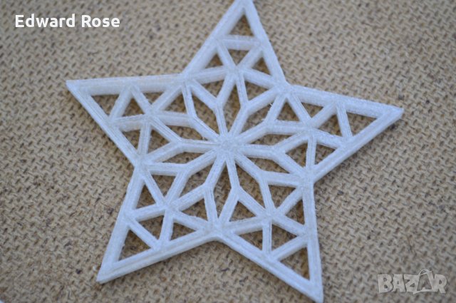 Пластмасови звездички за декорация , снимка 1