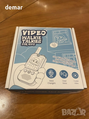 Видео уоки-токита за деца, комплект от 2 броя, презареждащи се, 3-12 години, снимка 15 - Образователни игри - 53428816