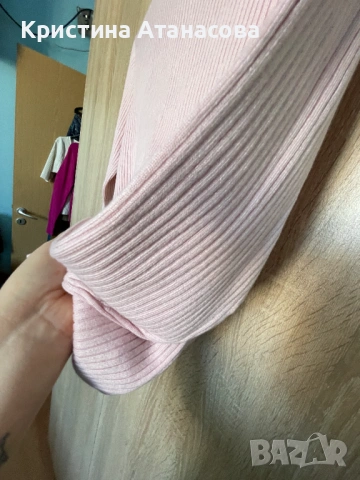 Дамска блуза рипс с деколте, снимка 3 - Блузи с дълъг ръкав и пуловери - 53057003