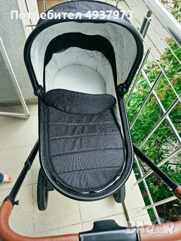 Бебешка количка 2 в 1 PetitGo (кош за новородено + летен кош), снимка 2 - Детски колички - 56162925