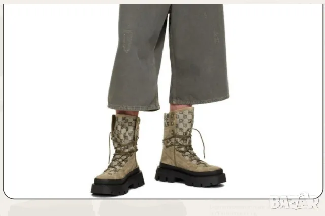 Misbhv Taupe 'The Ibiza' Combat  номер 45   Кубинки / ботуши/ боти / обувки, снимка 4 - Мъжки ботуши - 48048563