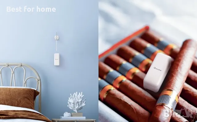 Govee Hygrometer Thermometer  H5100, Мини Bluetooth сензор 3 броя, снимка 9 - Друга електроника - 49619249