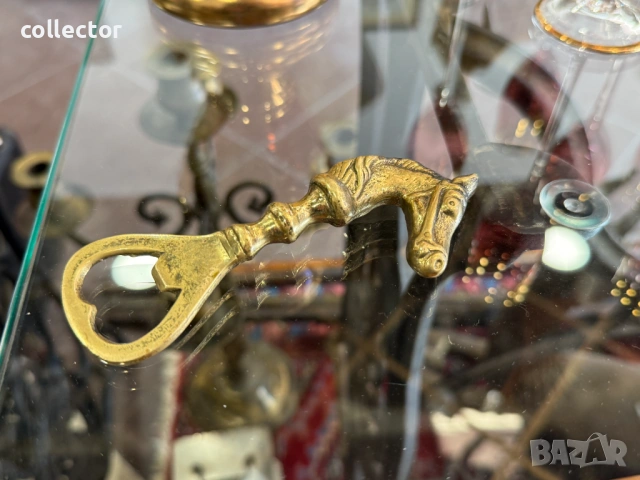 Масивна бронзова отварячка кон. №7912, снимка 2 - Колекции - 53679515