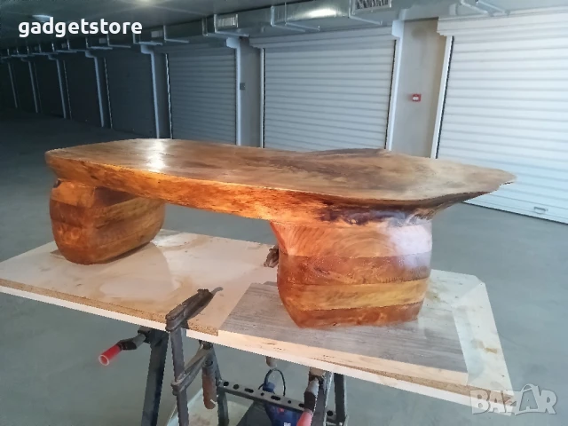 Ръчно изработена маса от три вида дърво, снимка 2 - Декорация за дома - 50792036