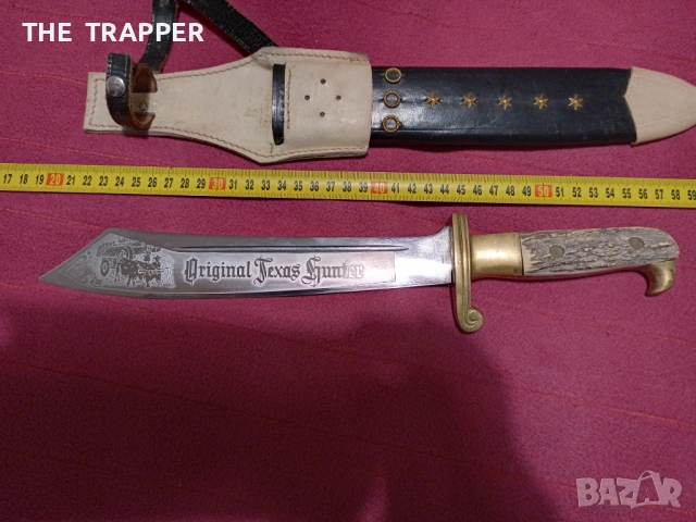 Солинген, Solingen, Original Texas Hunter Knife, нож, снимка 6 - Антикварни и старинни предмети - 53058717