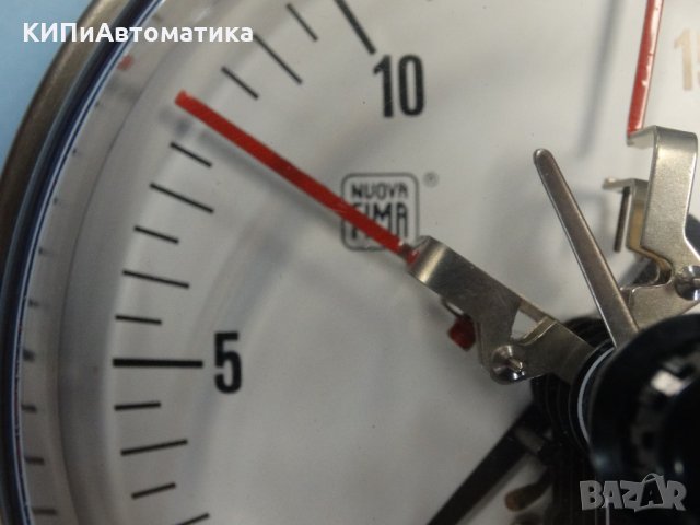 Ел. контактен Манометър Nuova Fima Ф 160, 16 bar, снимка 10 - Резервни части за машини - 34450071