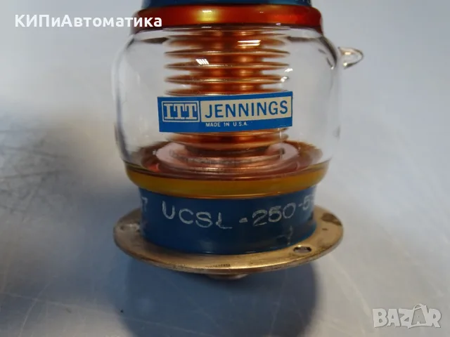 вакуум кондензатор ITT JENNINGS UCSL-250-5S vacuum capacitor, снимка 2 - Резервни части за машини - 55949017