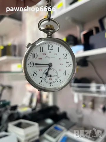 Джобен часовник Longines, снимка 4 - Джобни - 50295947