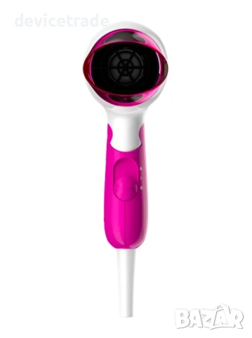 Сешоар Philips SalonDry Compact BHD003/00, 1400 W, сгъваем, бял/розов, снимка 4 - Сешоари - 53821708