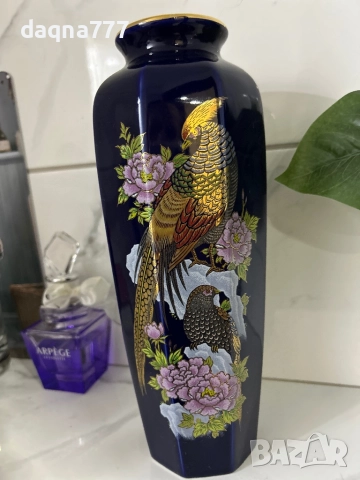 Винтидж японска порцеланова ваза, снимка 11 - Вази - 52894619