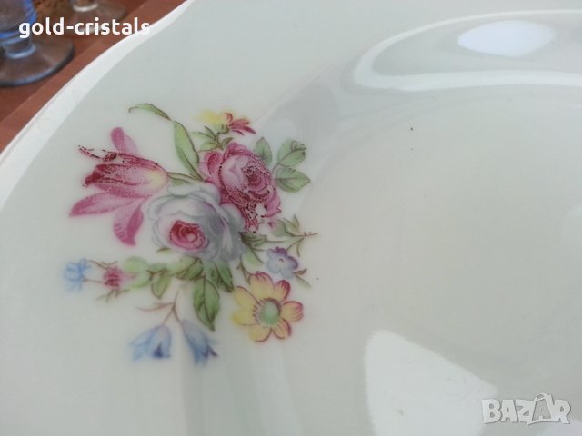 Стар български порцелан чинии дълбоки, снимка 4 - Антикварни и старинни предмети - 35852881