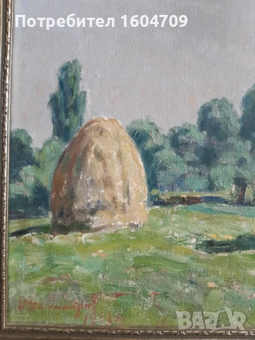 Стара картина Никола Димитров, снимка 8 - Картини - 50566199