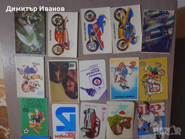 Календарчета, от 86г до 1994. Пластмасови и картонени, в перфектно състояние. 