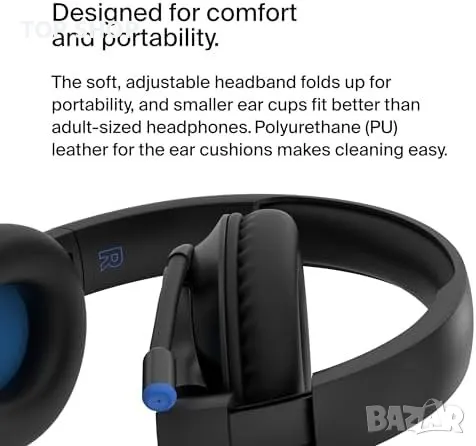 Нови Belkin SoundForm Детски Слушалки Bluetooth 5.2 с Микрофон, снимка 7 - Bluetooth слушалки - 49444846