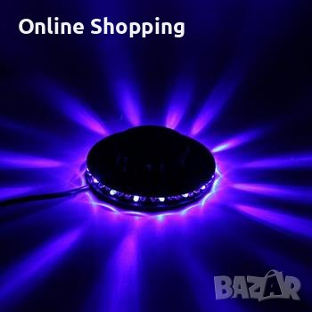 Въртяща се сценична DJ диско, LED лампа 7 цвята, снимка 11 - Външни лампи - 39870264