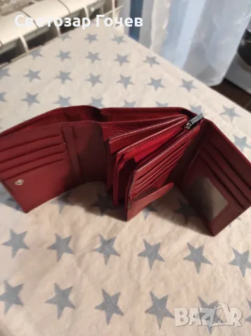 Кожено портмоне елегантно дамско, снимка 6 - Портфейли, портмонета - 48477683