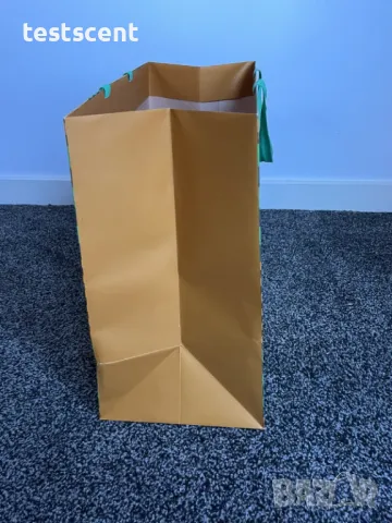 Бутикова подаръчна торба Louis Vuitton Green Gold XL 49cmx41cm 2022 Holidays Shopping Bag празнична, снимка 11 - Чанти - 48230765