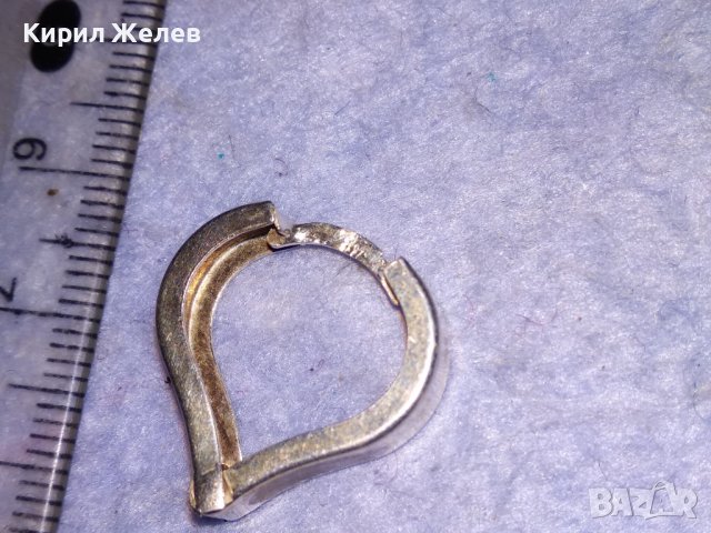 СЪРЦЕВИДНА РОМАНТИЧНА СРЕБЪРНА АРТ ОБЕЦА СРЕБРО 925 РЪЧНА БИЖУТЕРСКА ИЗРАБОТКА 38237, снимка 9 - Обеци - 40939729