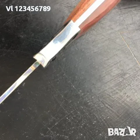 Инкрустиран ловен нож -175х320 мм, снимка 5 - Ножове - 50741505