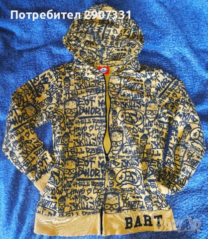суичър с качулка (hoodie) Барт Симпсон. официален продукт, снимка 2 - Суичъри - 42288945