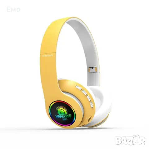 Bluetooth слушалки с регулируема диадема и прибиращи се наушници , снимка 3 - Слушалки и портативни колонки - 47837194