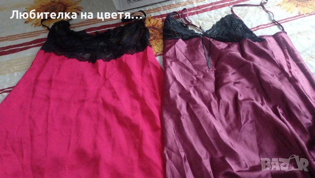 сатенени нощници М размер 15 евро за бр, снимка 14 - Бельо - 45372020