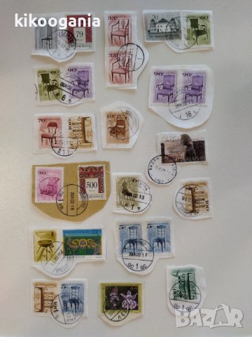 45 броя пощенски марки (употребявани), снимка 1 - Филателия - 44416923