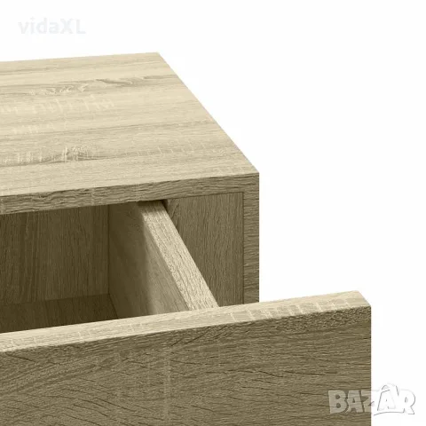 vidaXL Стенни рафтове с чекмеджета, 2 бр, дъб, 60x23,5x10 см, МДФ, снимка 10 - Етажерки - 56146907