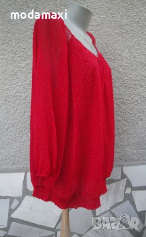 4XL Нова  блуза VRS в червено , снимка 6 - Туники - 41769214
