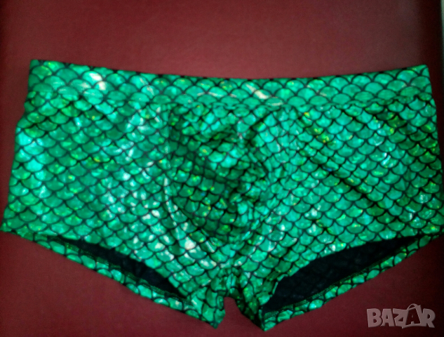 Нови мъжки боксерки в зелен преливащ се цвят XXL, снимка 2 - Бельо - 36285629