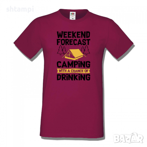 Мъжка тениска Weekend Forecast Планина,Изненада,Подарък,Поход,Връх,Хижа,, снимка 5 - Тениски - 36367447