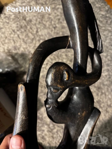 Африканска статуетка, снимка 6 - Статуетки - 51072249