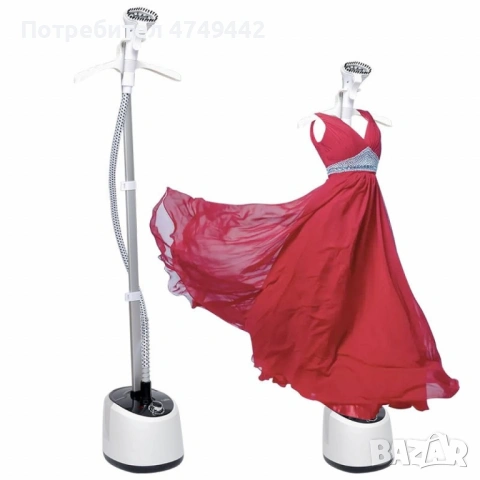 Уред за сушене и гладене на дрехи,работещ с пара