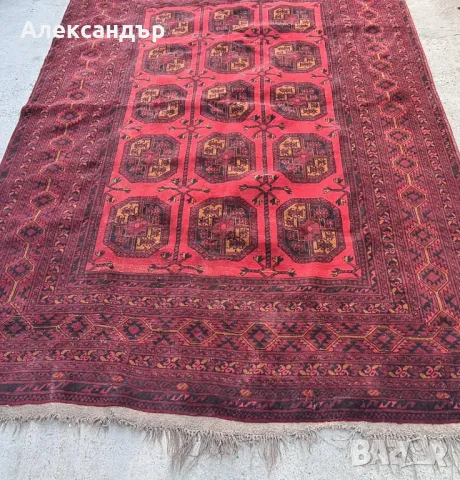 КИЛИМ Kunduz АФГАНИСТАНСКИ МАУРИ, снимка 3 - Килими - 47389323