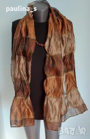 Три броя / Ефирен шал "Rikka", като паяжина, ръчна изработка и индийски шал памук , снимка 11 - Шалове - 40847124