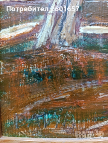 Живописен пейзаж масло, подпис., снимка 4 - Картини - 52528207