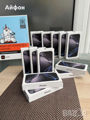 НОВИ! *ЛИЗИНГ* iPhone 16 Pro 128Gb Black Titanium / Гаранция Айфон , снимка 1