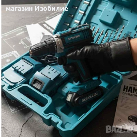 Комплект бормашина с двойна батерия и безчетков мотор за точност и мощност във всеки детайл, снимка 3 - Бормашини - 52288244