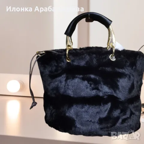 Супер стилна плюшена чанта 32х40см, снимка 1