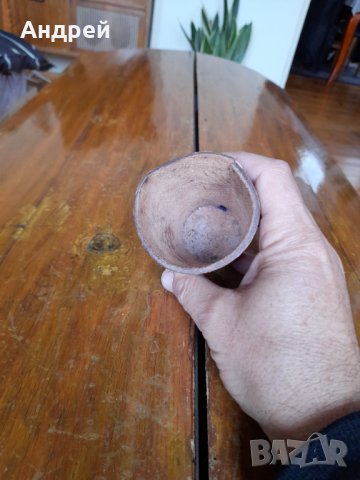 Стара кожена чаша, снимка 4 - Други ценни предмети - 38760622