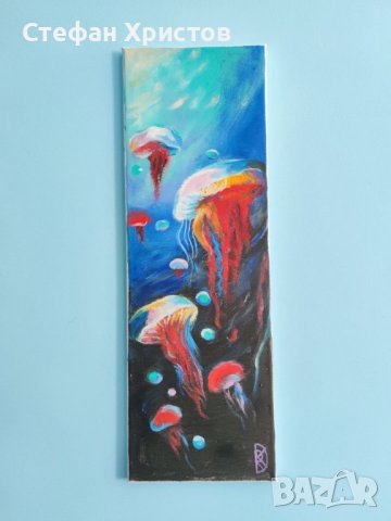 триптих "Океански дълбини", снимка 4 - Картини - 41335566