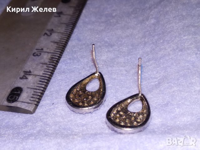 ПРЕКРАСНИ СКЪПОЦЕННИ СРЕБЪРНИ НЕЖНИ АРТ ОБЕЦИ РОДИРАНО СРЕБРО 925 с ФАСЕТИРАНИ ЦИРКОНИ 38756, снимка 14 - Обеци - 41730328