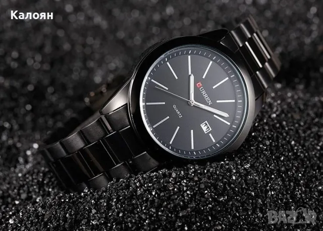 (2 цвята) Мъжки часовник Curren 8091 с метална верижка, снимка 8 - Мъжки - 49688405