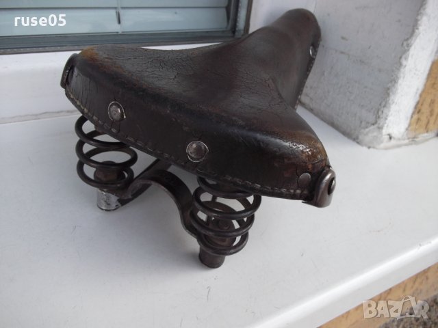 Седалка "Lepper" кожена за колело холандска много стара, снимка 5 - Други ценни предмети - 36005610