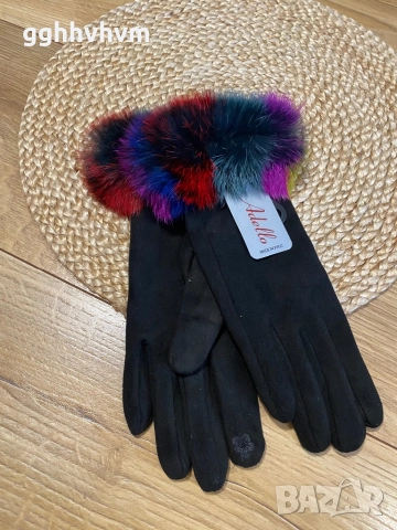 Ръкавици с естествен пух, снимка 3 - Ръкавици - 52887345
